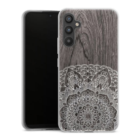 Coque pour Samsung A34 5G Floral Lacet Bois