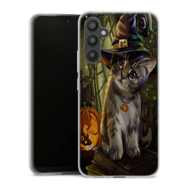 Coque Samsung Galaxy A34 5G Halloween Cat