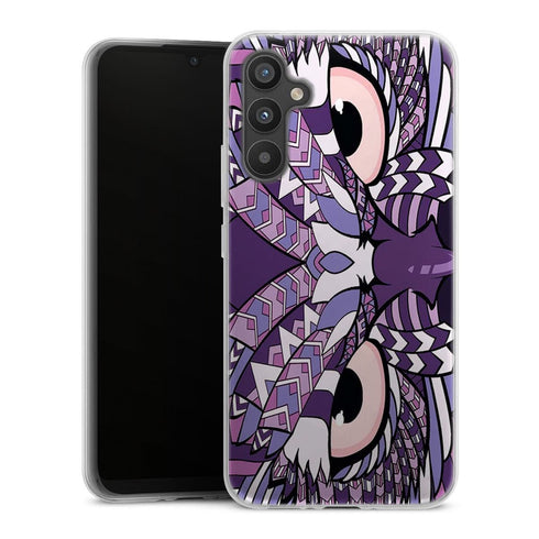 Coque Samsung Galaxy A34 5G Hibou violet Azteque