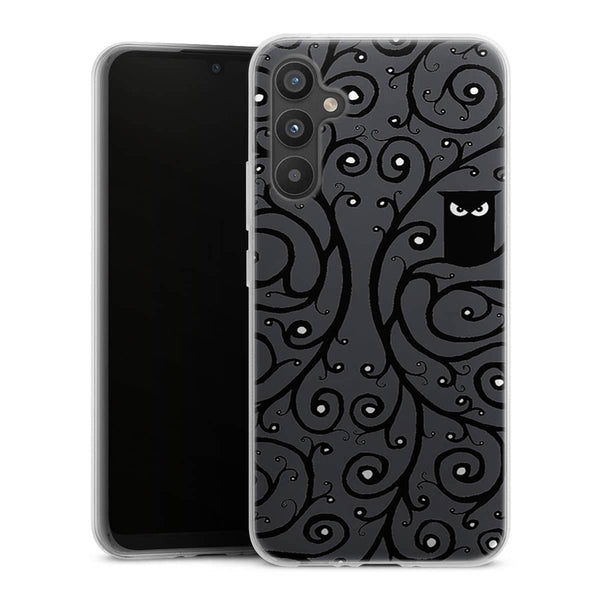 Coque Samsung Galaxy A34 5G Hibou Noir et Blanc