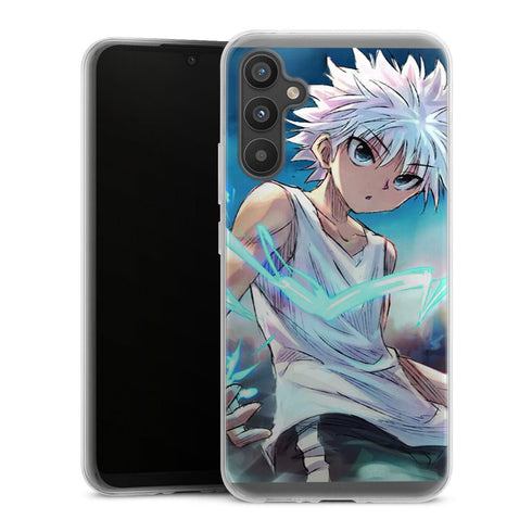 coque samsung A34 5G Hunter X Hunter Kirua Pouvoir Electricite