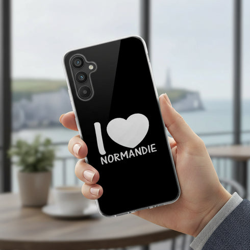 Coque téléphone design Moderne pour Samsung A34 5G I Love Normandie