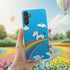 Coque protection Samsung A34 5G aesthetic et fun, motif Licorne Rainbow
