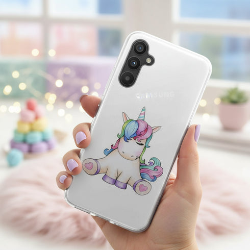 Coque de Tél portable Samsung galaxy a34 5G pour les filles, motif licorne Pegase