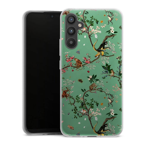 Coque Samsung Galaxy A34 5G Monde des singes vert
