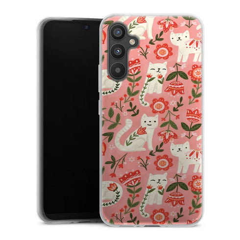 Coque Samsung Galaxy A34 5G Motif de chat folklorique