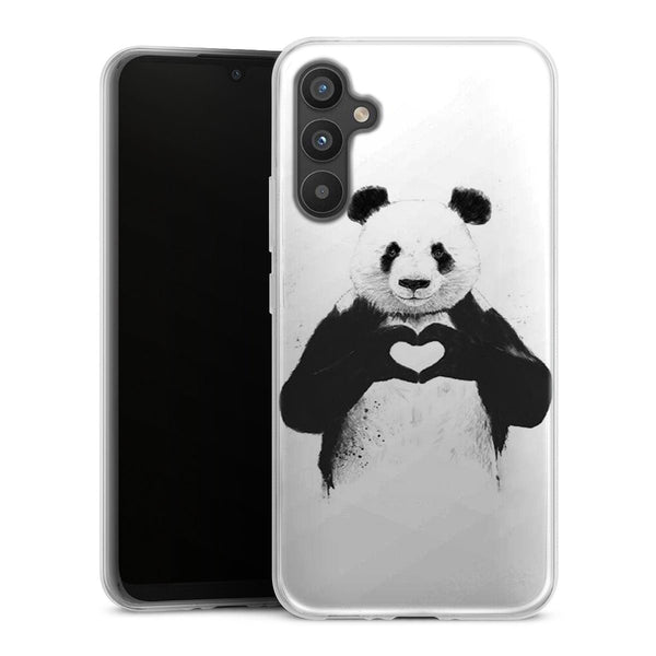 Coque Samsung Galaxy A34 5G Panda Love