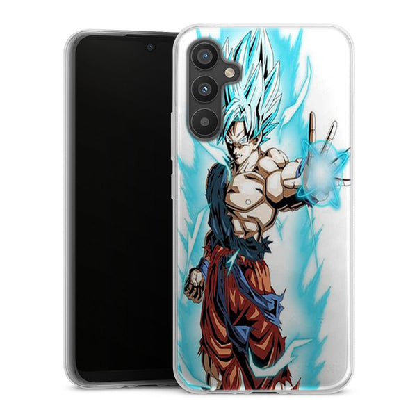 coque samsung A37 5G Super Sayan Bleu