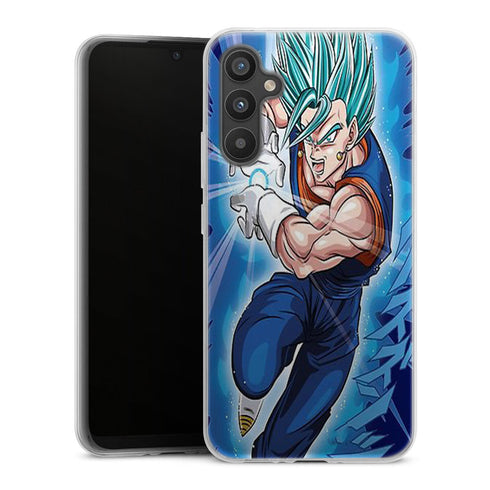 coque samsung A34 5G Super Vegeta Bleu