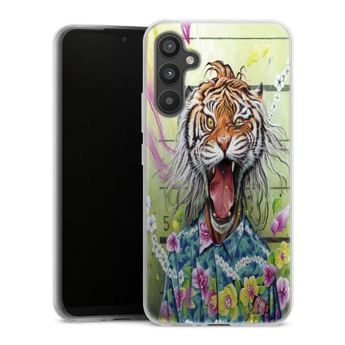 Coque Samsung Galaxy A34 5G Tiger Flowers