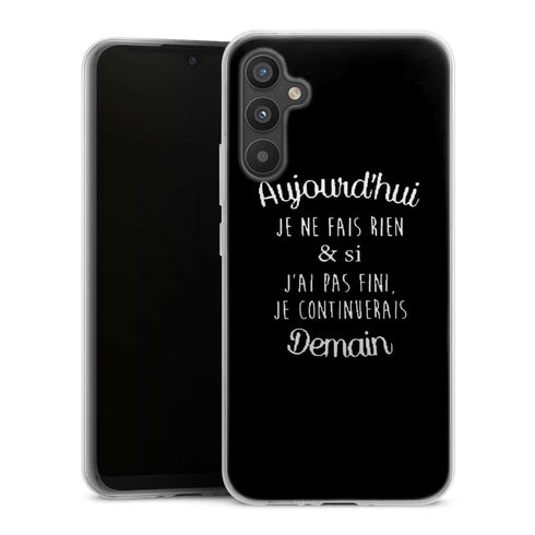 Coque Samsung A34 5G Aujourd'hui je ne fais rien