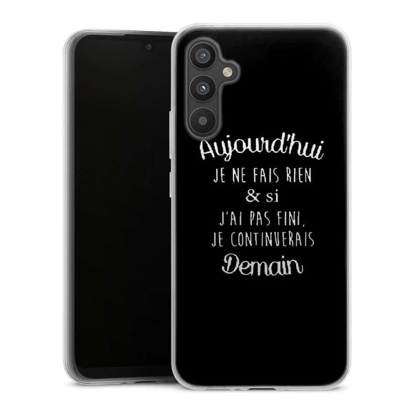 Coque Samsung A34 5G Aujourd'hui je ne fais rien