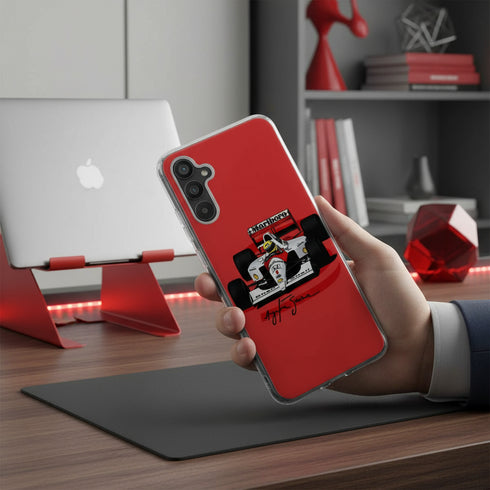 coque téléphone antichoc pas chère résistante aux chutes pour tel A34 5G Ayton Senna Formule 1