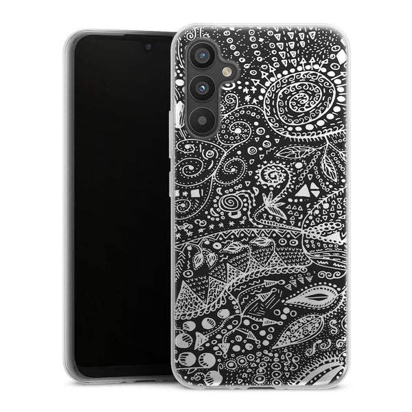 Coque pour Samsung A34 5G Aztec bw handmade