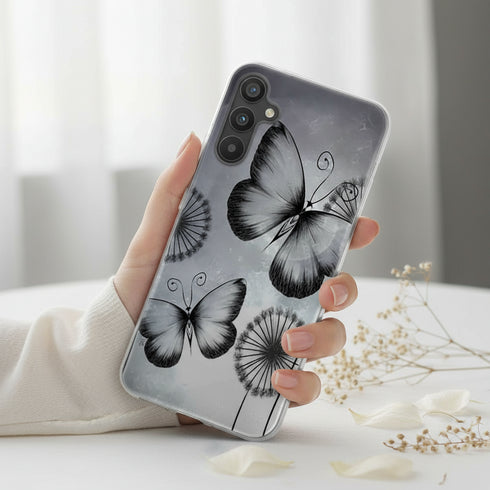 Coque pour Samsung Galaxy a34 5g aesthetic Butterflies Dandelion