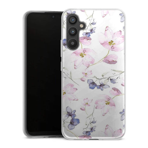 Coque Samsung Galaxy A34 5G fleurs aquarelles