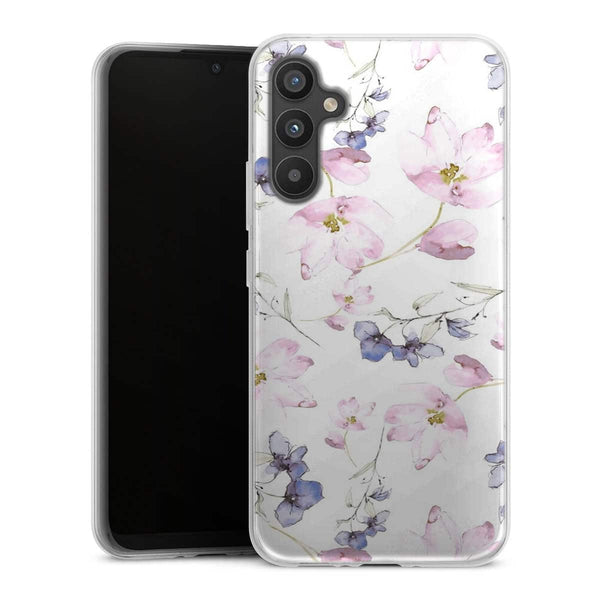 Coque Samsung Galaxy A34 5G fleurs aquarelles