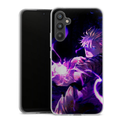 coque samsung A37 5G Gojo Satoru fond noir