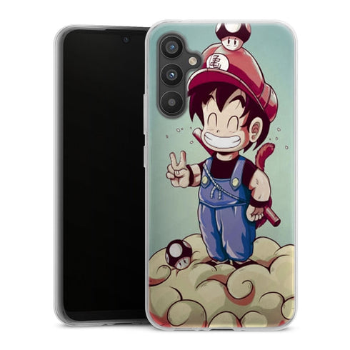 coque samsung A34 5G Goku Mario