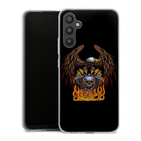 Coque Samsung Galaxy A34 5G Harley Davidson Skull engine