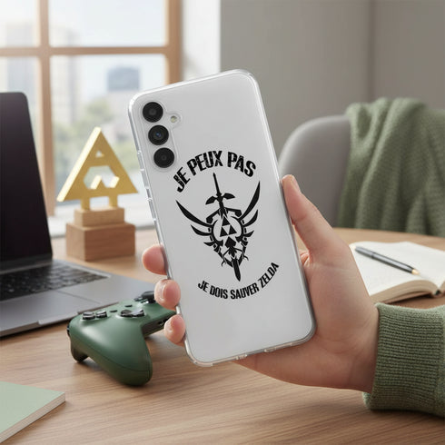 Coque de Samsung A34 5G I Can't I Have Zelda, protection antichocs pour les adolescents fan de jeux video