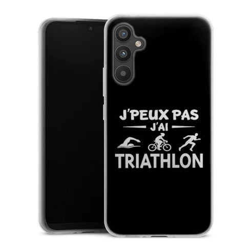 Coque Samsung Galaxy A34 5G Je peux pas j'ai Triathlon