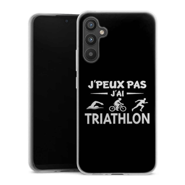 Coque Samsung Galaxy A34 5G Je peux pas j'ai Triathlon