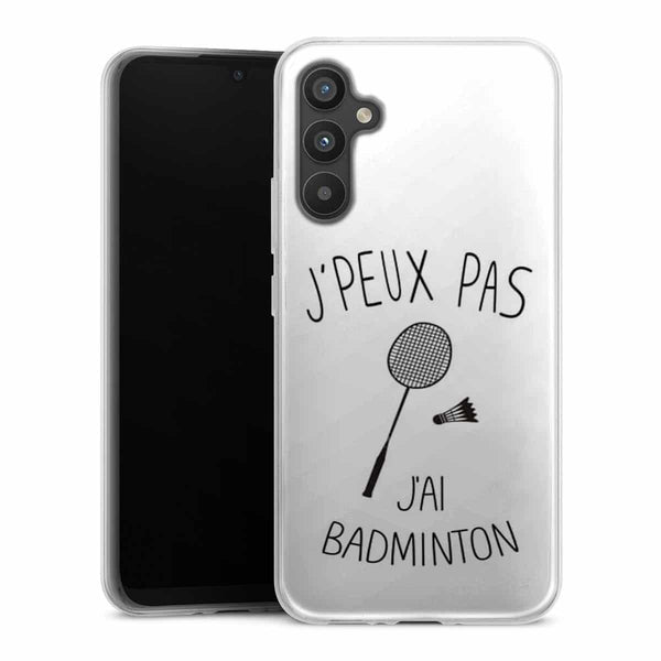 Coque Samsung Galaxy A34 5G Je peux pas j'ai Badminton