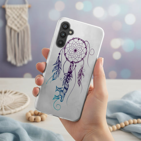 Coque Attrape rêves Samsung a34 5G motif Aesthetic Key to dreams colors