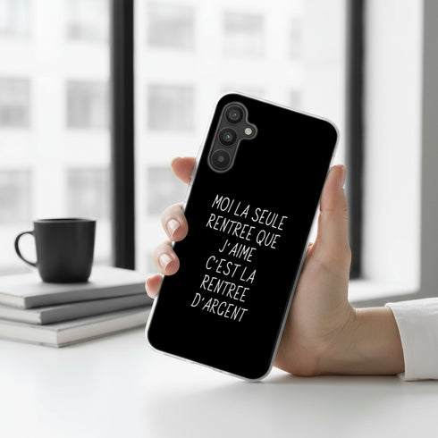 Coque renforcée Samsung A34 5G La Seule rentree que j'aime , protection personnalisée à texte