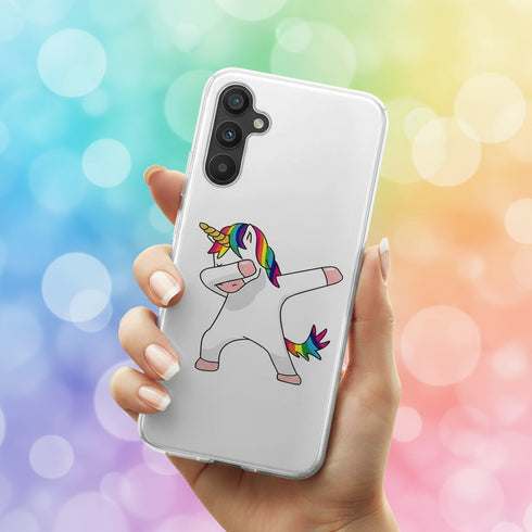 Coque licorne Samsung A34 5G, motif funny