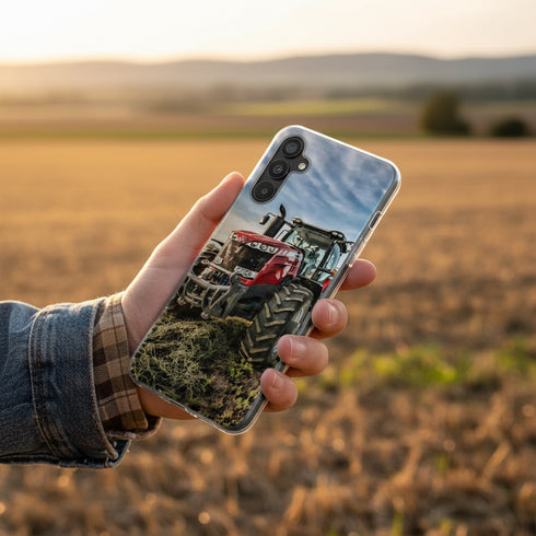 coque téléphone antichoc pas chère unique Desing tracteur Massey Fergusson pour smartphone Samsung galaxy a34 5G