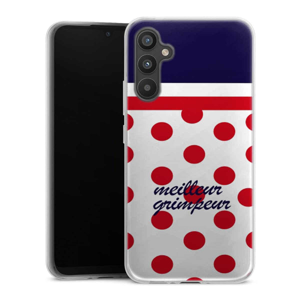 Coque Samsung Galaxy A34 5G Meilleur Grimpeur Pois rouge