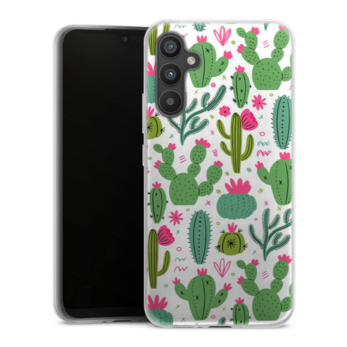 Coque Samsung Galaxy A34 5G Minimalist pattern With Cactus Plants