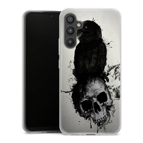 Coque Samsung Galaxy A34 5G Raven and Skull