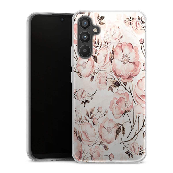 Coque Samsung Galaxy A34 5G Roses et pivoines victoriennes