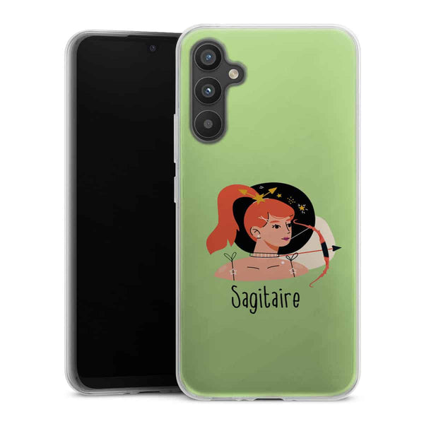 Coque de protection en silicone Samsung A34 5G Zodiac Sagitaire