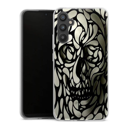 Coque A34 5G Skull White Black