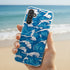 Coque renforcée en silicone pour téléphone portable Samsung Galaxy A34 5G Storm Waves Seamless Pattern Ocean
