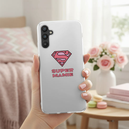 coque téléphone antichoc fine et légère élégante, une idée cadeau pour les grands meres, la coque a34 5g super mamie