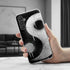 Coque A34 5G fun Ying Yang Paint, motif aesthetic Noir et blanc en silicone souple