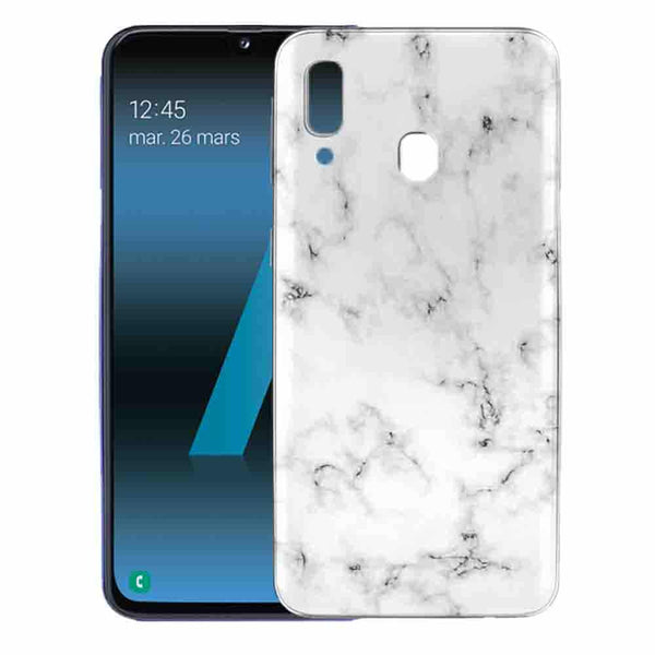 Fun, Marbre Blanc - coque de telephone pas chere Samsung A40