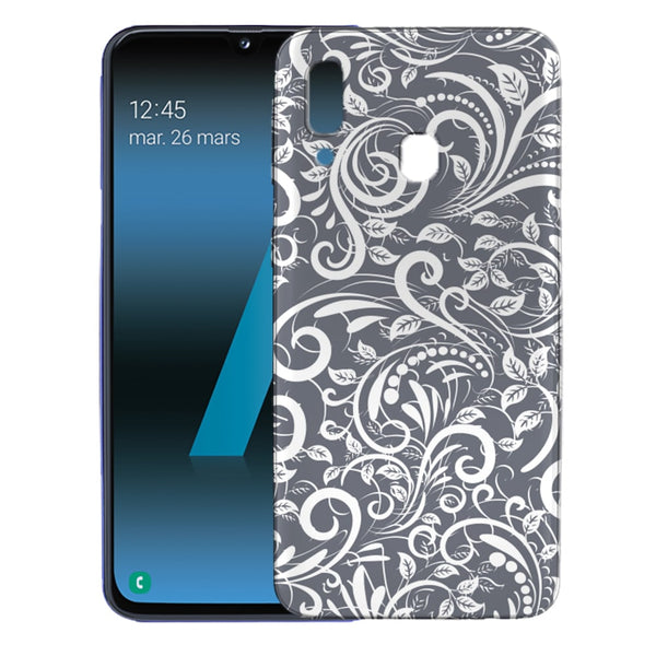 Nature, Floral Pastel Ardoise - coque de telephone A40 Samsung