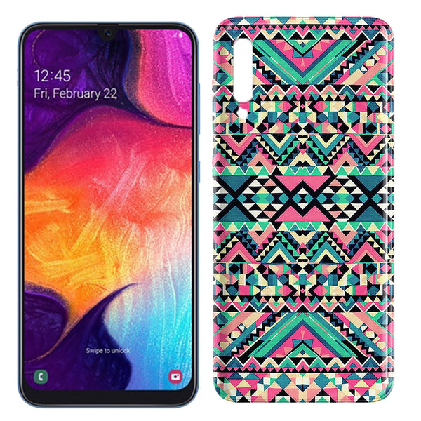 Achat en Ligne Coque A50 Azteque Turquoise en Silicone