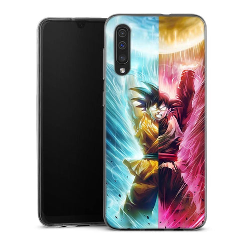 Goku et Black Goku | Coque Telephone iPhone, Samsung Galaxy, Huawei, Oppo, Xiaomi - Silicone, SAMSUNG GALAXY A50