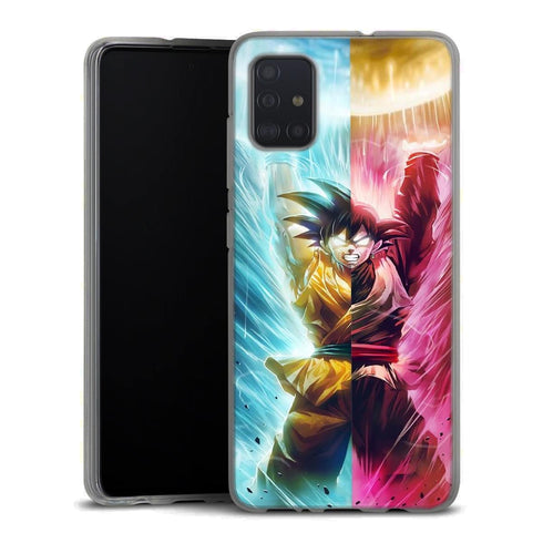 Goku et Black Goku | Coque Telephone iPhone, Samsung Galaxy, Huawei, Oppo, Xiaomi - Silicone, SAMSUNG GALAXY A51