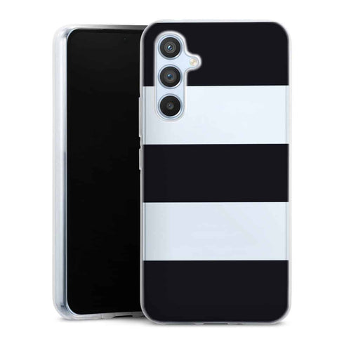 Coque pour Samsung A54 5G Mariniere Aesthetic, noir et blanc