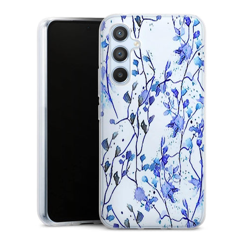 Coque Samsung Galaxy A54 5G Branches Bleues