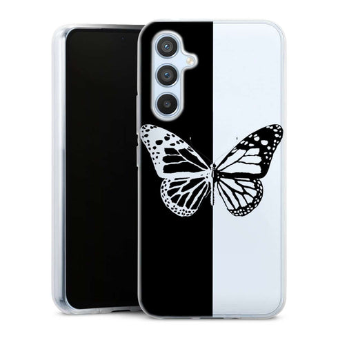 Coque Samsung Galaxy A54 5G Butterfly Noir et Blanc
