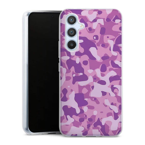 Coque pour Samsung A54 5G Camo Rose Army, motif aesthetic girly militaire